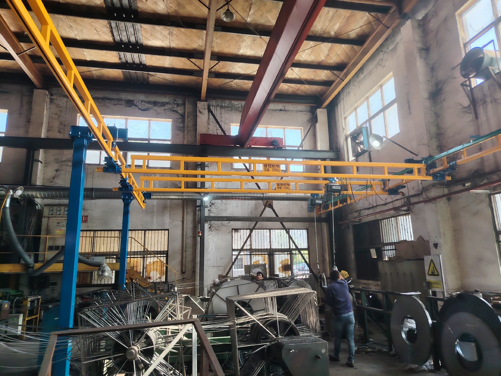 KBK起重机在印刷厂钢带搬运中的应用