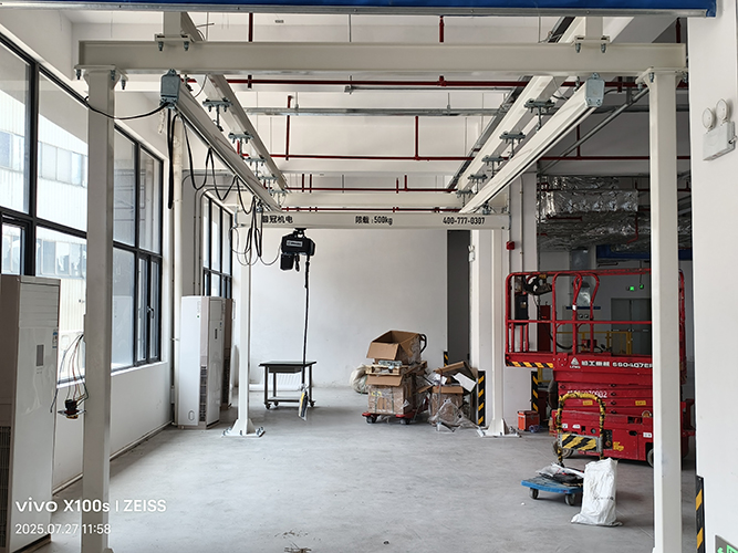 电池PACK线安装KBK系统案例