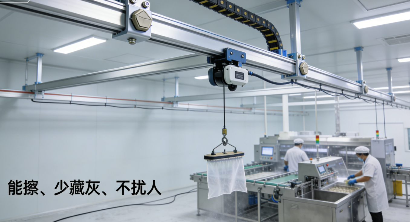 攻克洁净难题：让KBK在无尘与食品车间“隐形”运行的选型与维保指南