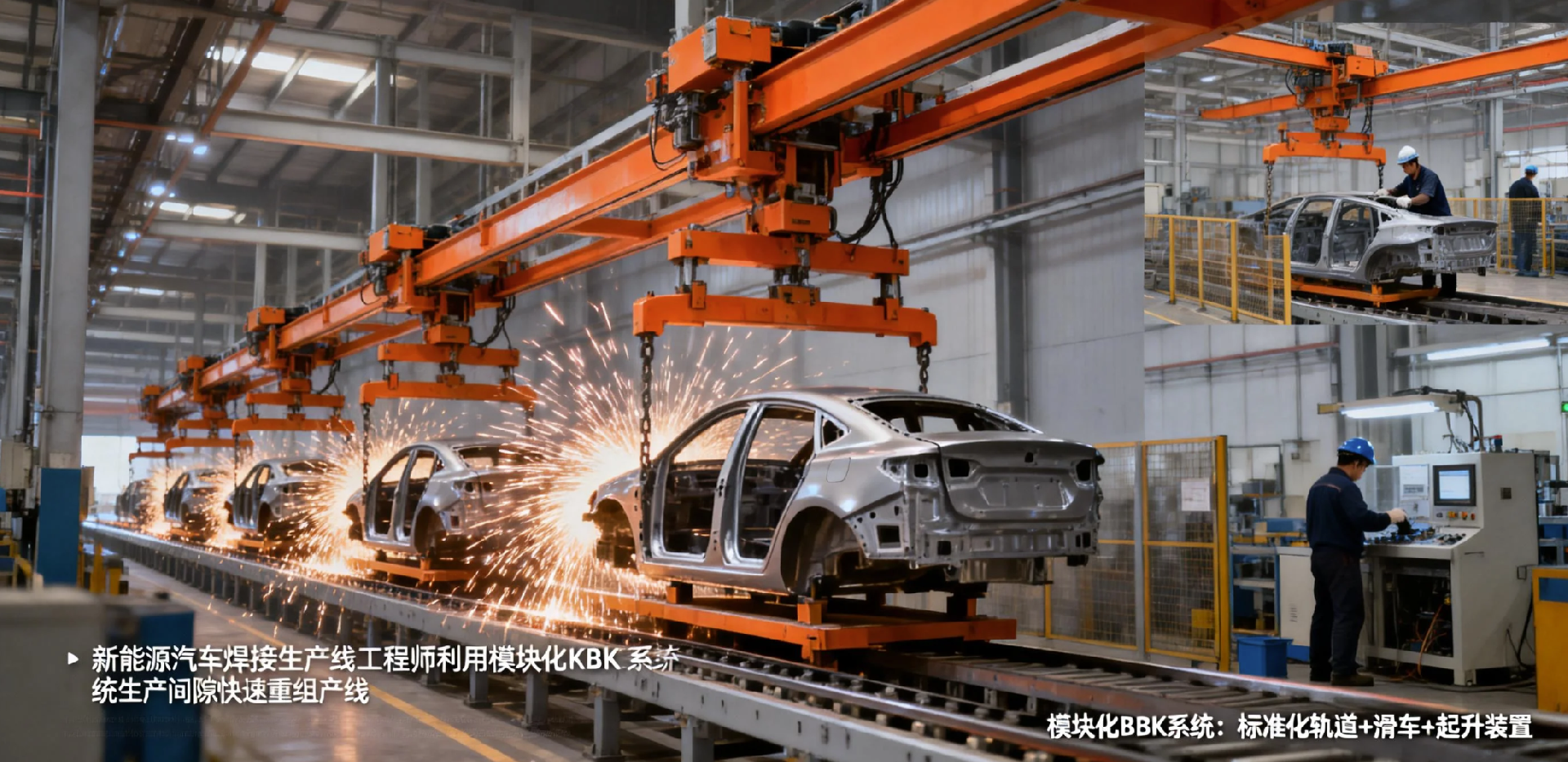 汽车生产线的空中物流革命：模块化 KBK 起重机如何重塑制造效率？