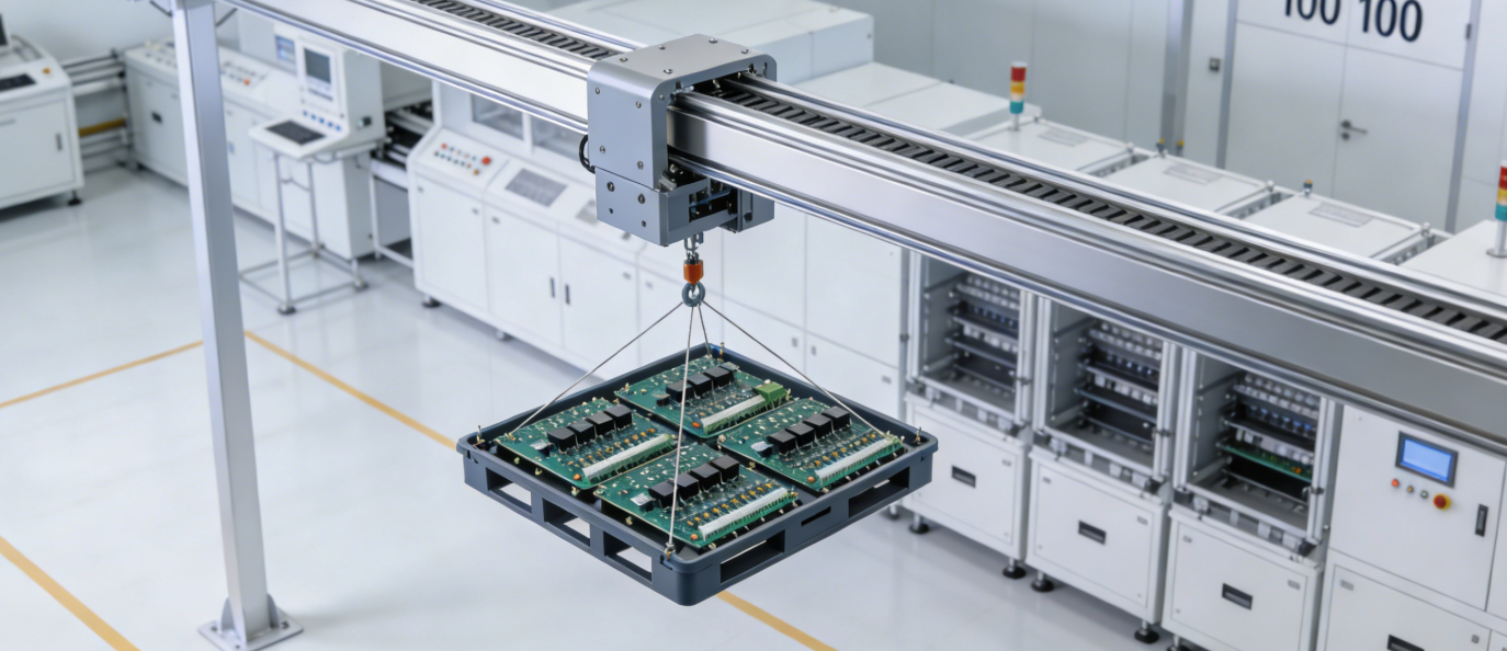 电子无尘车间怕碰怕脏？KBK 搞定全程不落地搬运