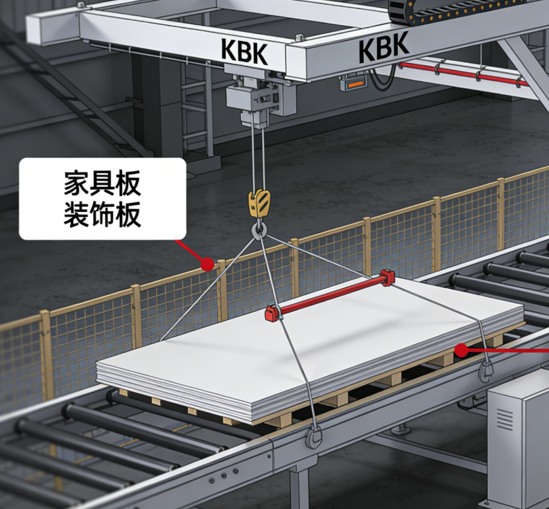 告别破损与低效！大件薄板“0损伤”高效搬运指南：KBK系统三大核心调校