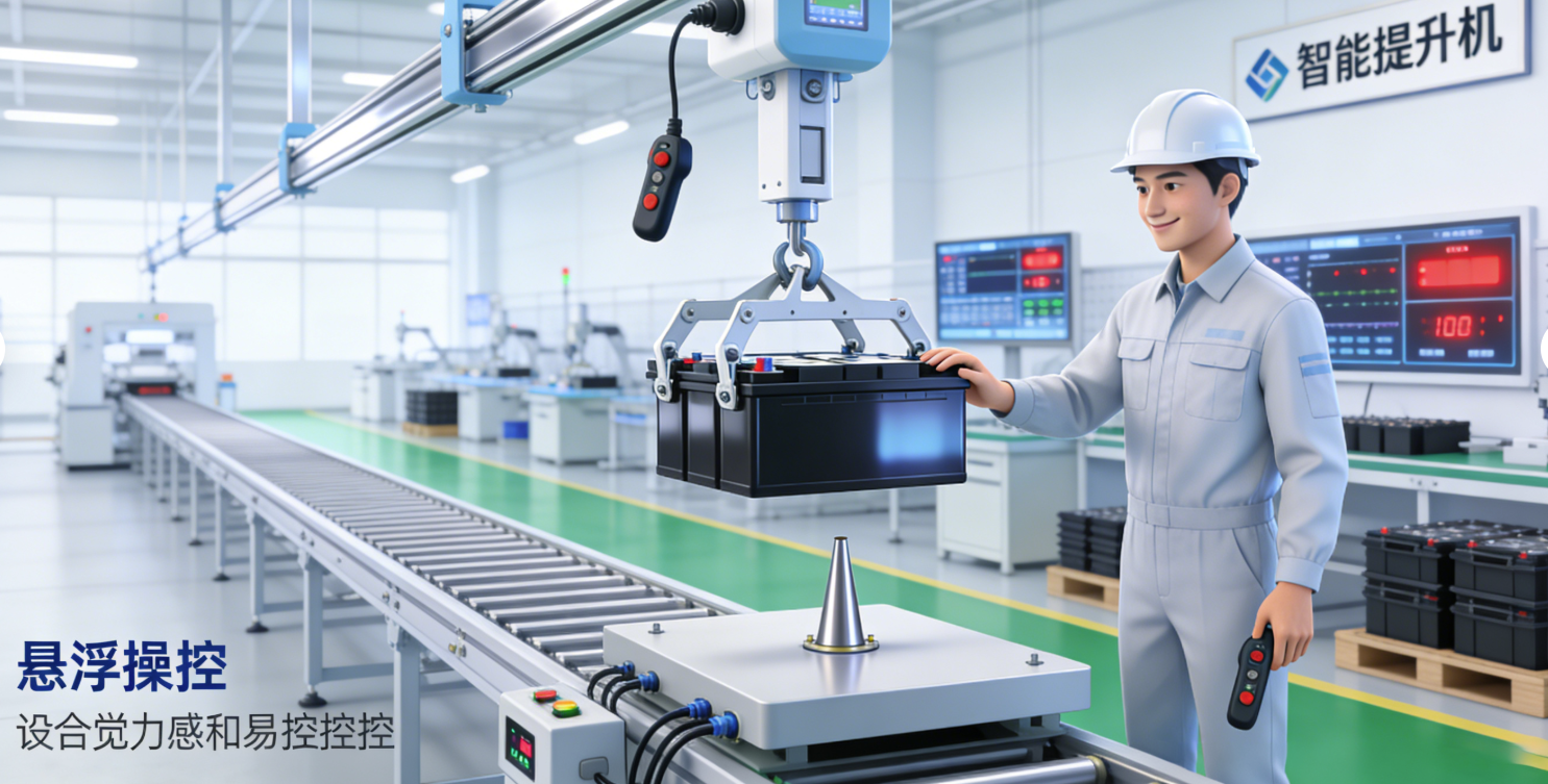 某新能源工厂：智能提升机效率提升60%