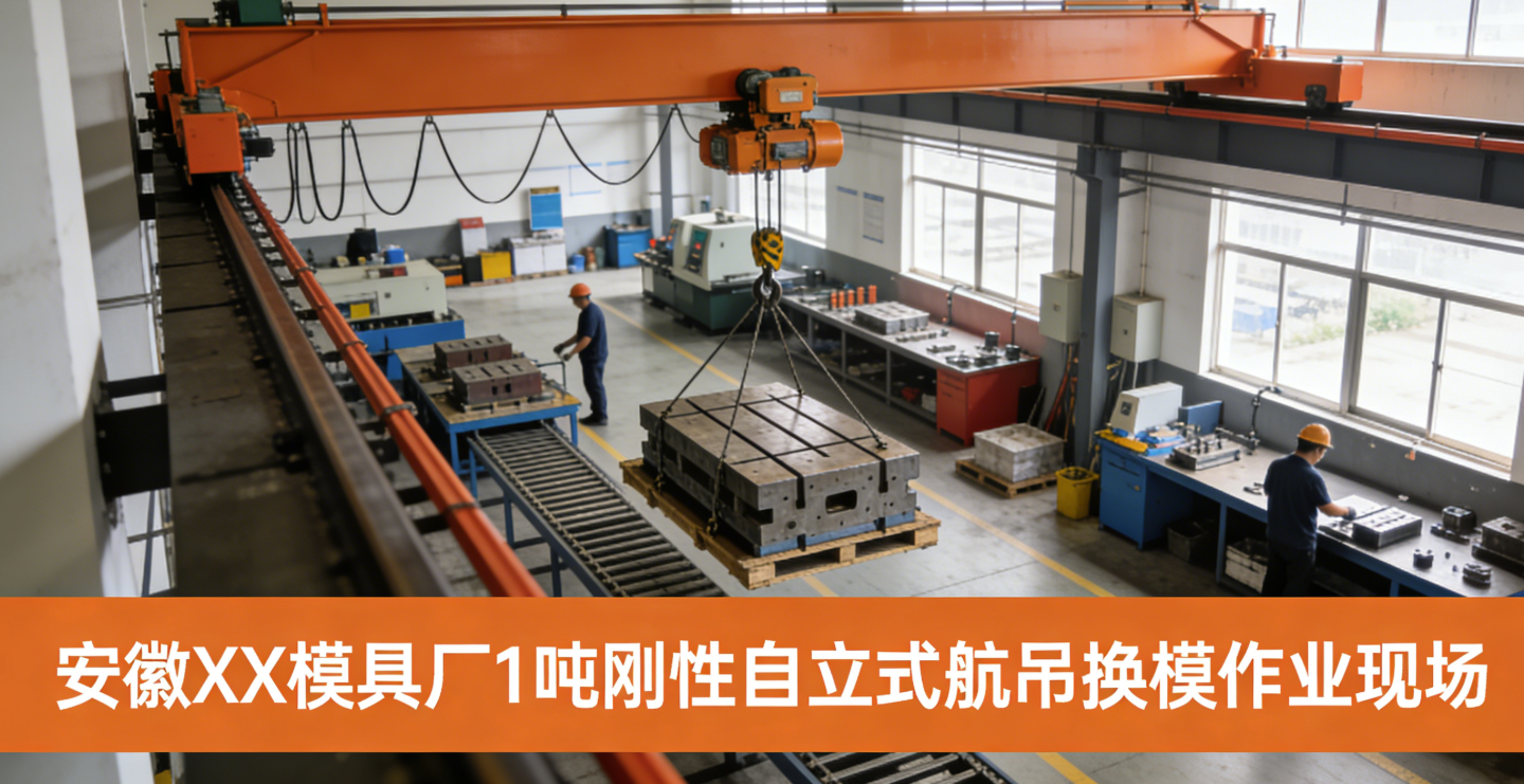 1 吨刚性自立式起重机落地汽模具车间 换模时间直降 50%