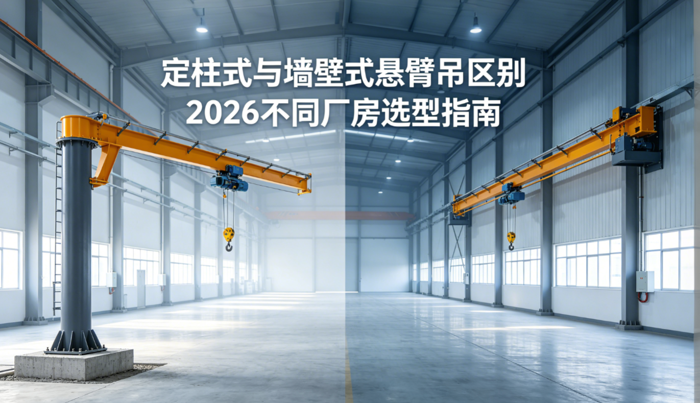定柱式与墙壁式悬臂吊区别，2026不同厂房选型指南