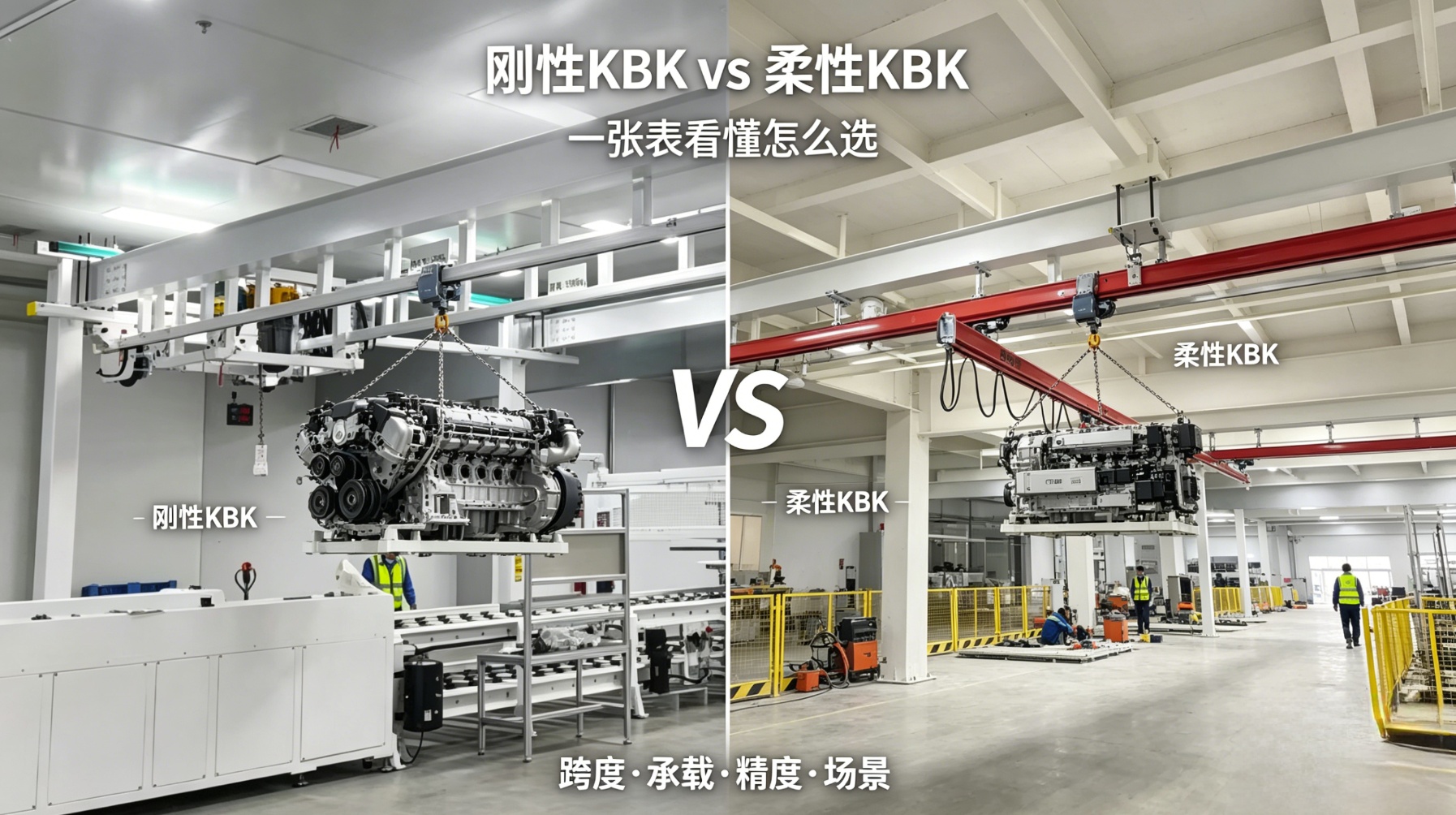 刚性KBK和柔性KBK到底有什么区别？一张表看懂怎么选