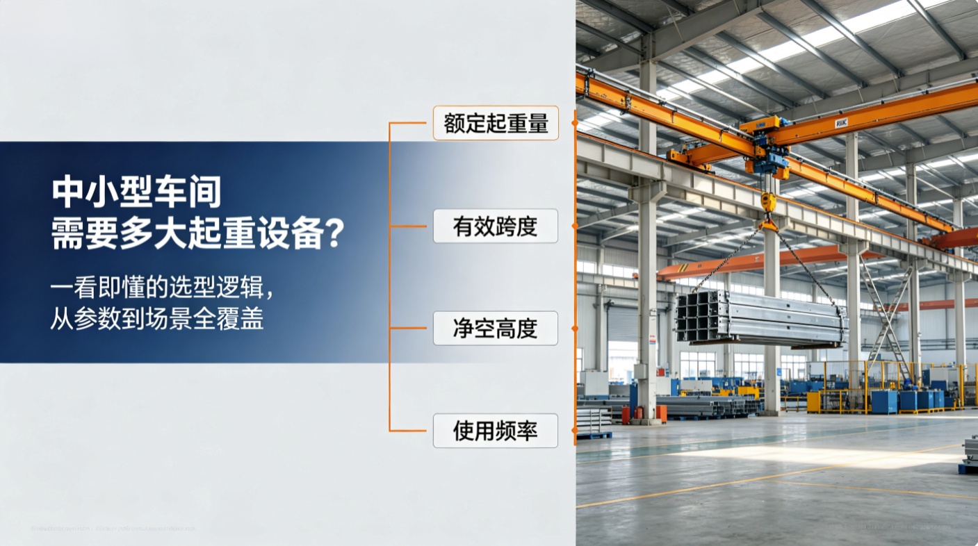 中小型车间需要多大的起重设备？一文看懂选型逻辑